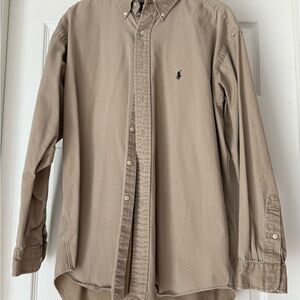 Ralph Lauren Khaki Blake Cotton Shirt